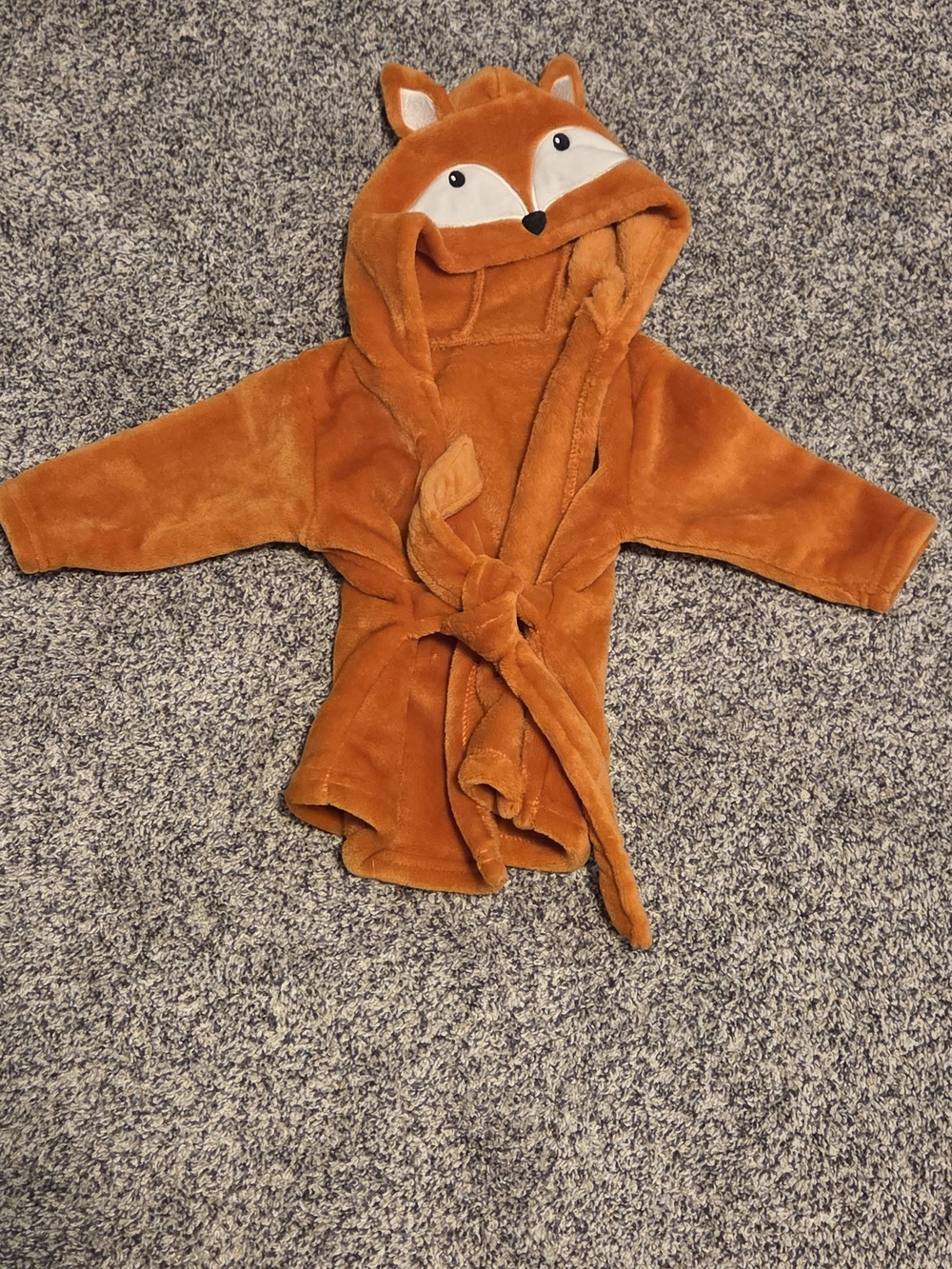 Hudson Baby Orange Fox Hooded Bath Robe